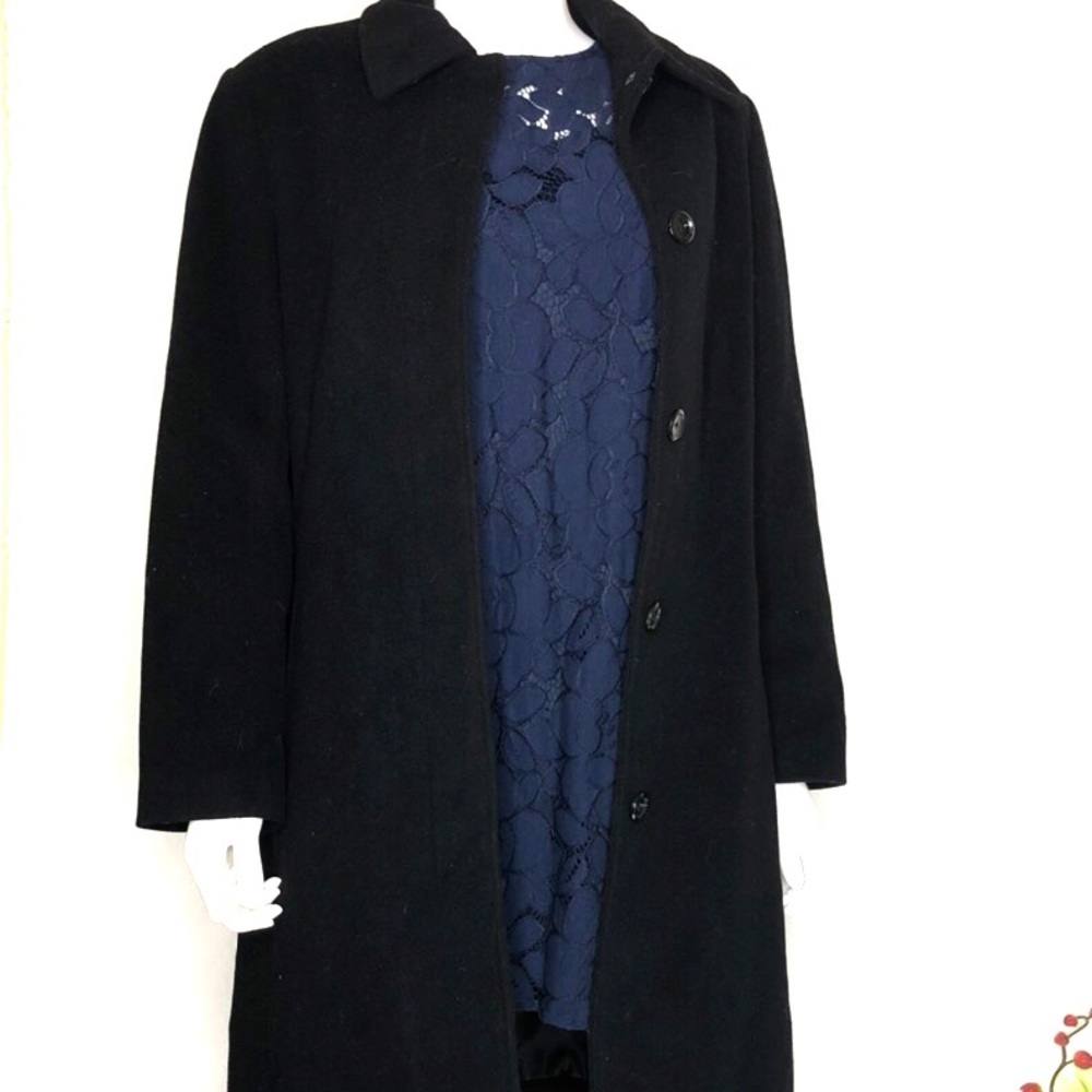 Black Wool Jacket | Eddies Bauer Wool Jacket